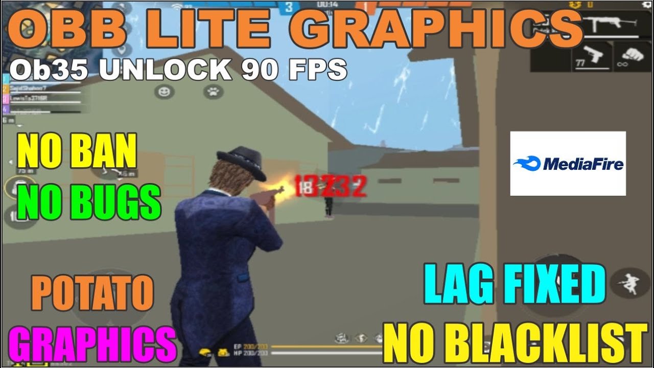 OBB LITE GRAPHICS 1.92.1 ll OBB LITE FREE FIRE || CONFIG NO LAG 1GB FF LITE