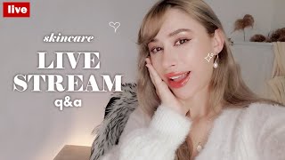❄️ LIVE STREAM cozy morning stream & new skincare launch