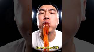WIDER THAN MY FACE 🍜😱 Spicy Glass Noodle #KuanFen #ChineseNoodles #ASMR #Slurp #SpicyFood