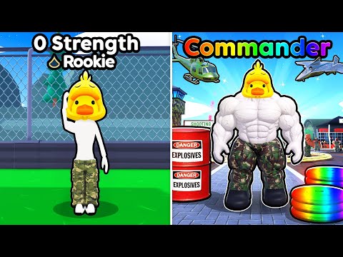 I Went from NOOB to PRO in Roblox Muscle Military! thumbnail