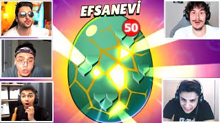 5 YOUTUBERLA EFSANEVİ YUMURTA AÇTIK!😮Brawl Stars