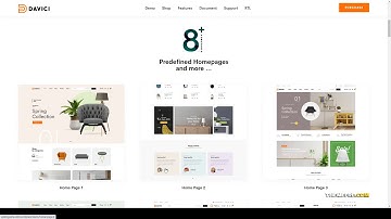 Davici  Furniture WooCommerce WordPress Theme 14 rtl Website Builder