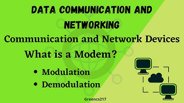 What is a Modem? Working of Modem in Data Communication | Greencs217
