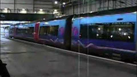 First Transpennine Express Class 170 Turbostar departs Leeds