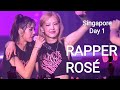 Rapper ros at blackpink singapore concert 2023 day 1 may 13 2023