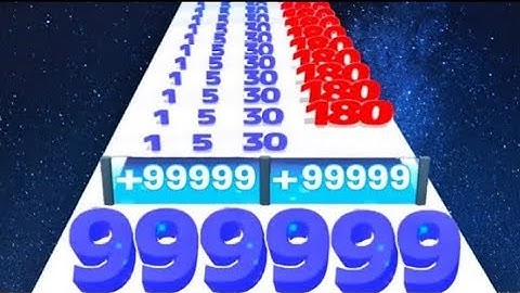 Satisfying Mobile Game Merge Number Master (Android Math Games ) Level Up Max Level Run