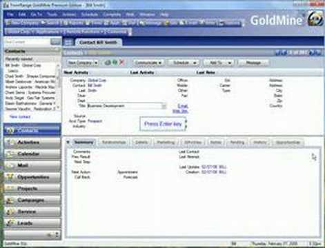 GoldMine Premium Edition Demo, Part 3 (Final)