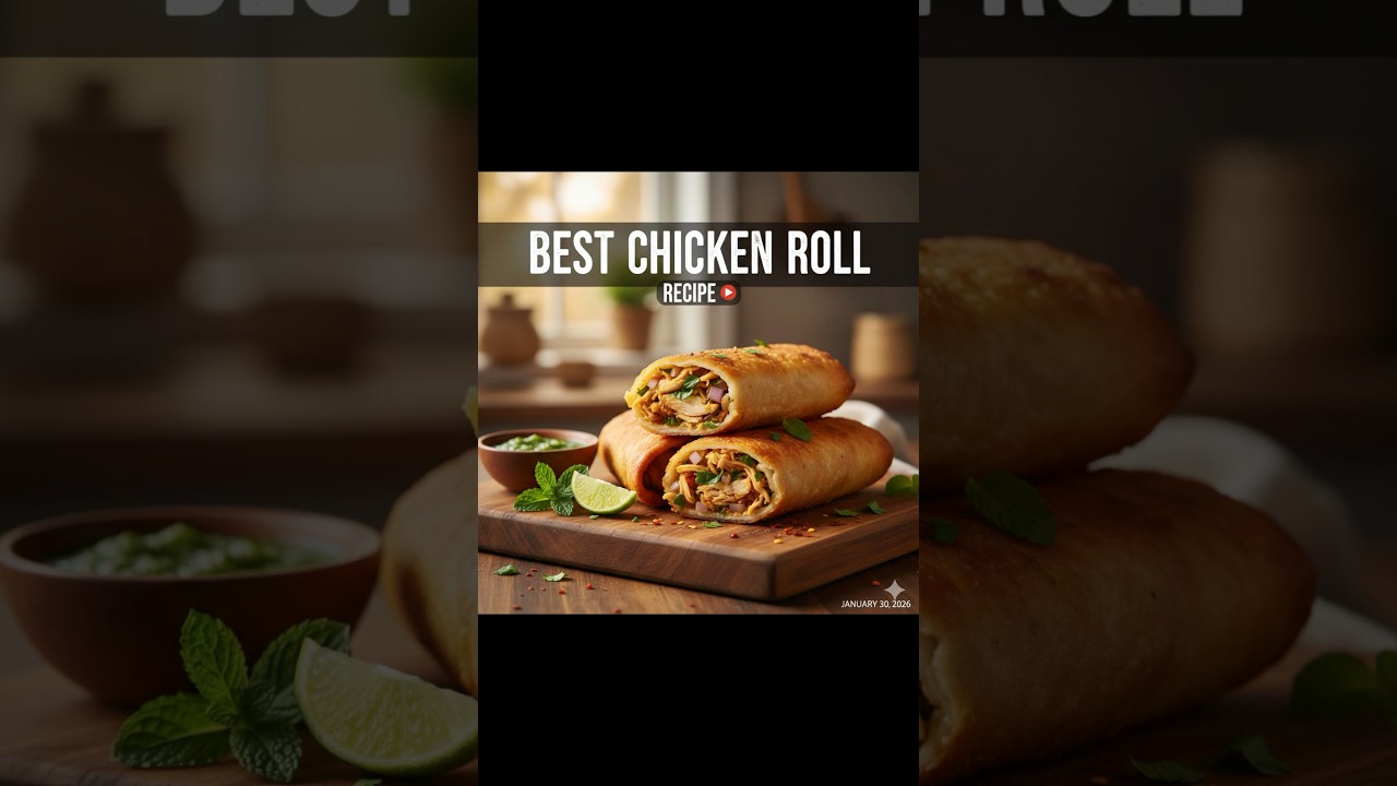 Juicy chicken, soft roll aur full street-style taste 😋