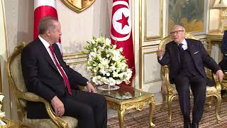 لقاء رئيس الجمهورية بالرئيس التركي رجب طيب أردوغان