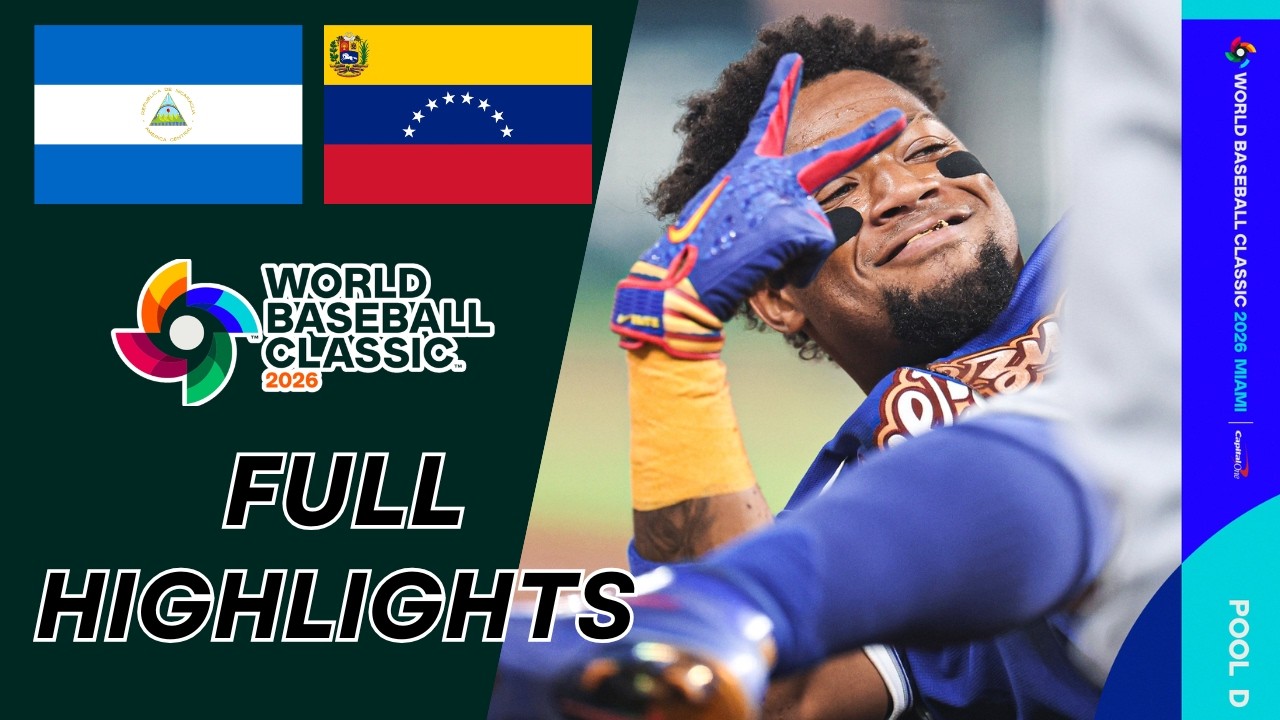 Nicaragua vs Venezuela Full Highlights | 2026 World Baseball Classic | WBC Pool D Thriller!