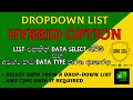 Dropdown List | HYBRID Option #excel #exceltricks #exceltips