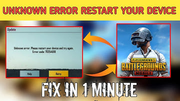 UNKNOWN ERROR PLEASE RESTART YOUR DEVICE AFTER 1.3.0 UPDATE🔥PUBG MOBILE LOGIN ERROR GLOBAL/KR