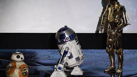 The squad is present C-3PO, R2-D2 and BB-8