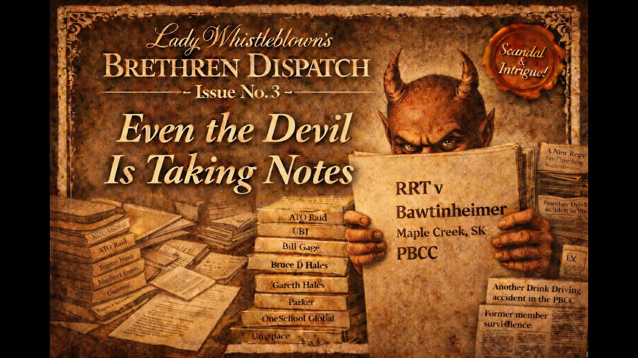 Lady Whistleblown Brethren Dispatch: Issue No. 3 Even the Devil is ...