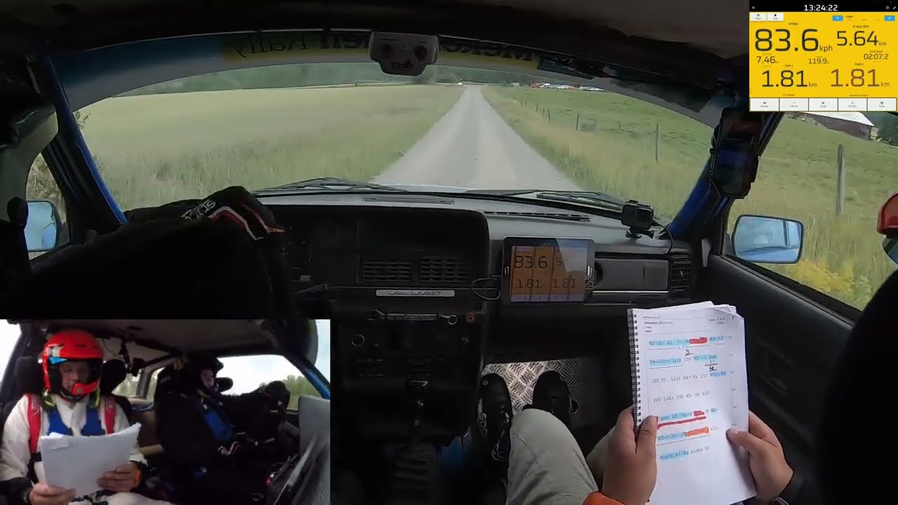 Slottssprinten 2023  SS 1 Åtorp Catalina Floberg/Adam Martinsson