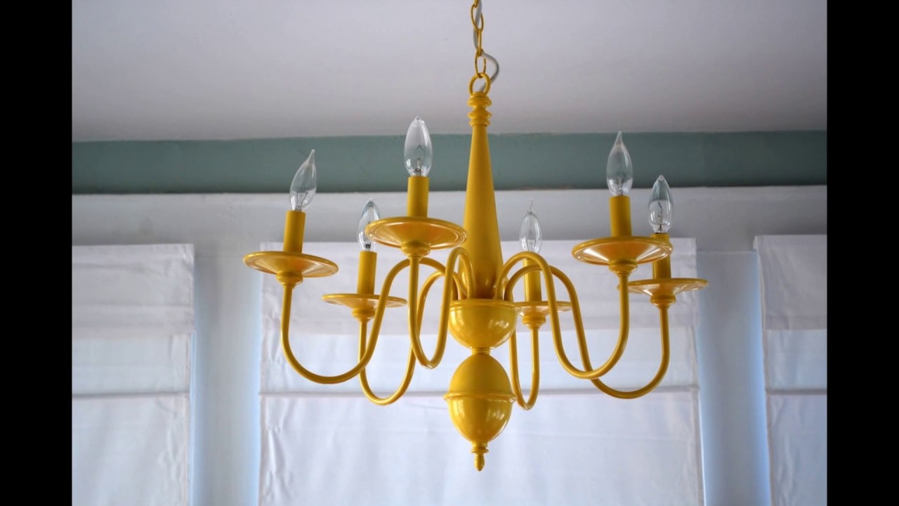 yellow chandelier YouTube
