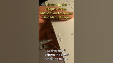 Book-binding tip: Flatten your staples before gluing on cover! #bookbinding #bookcover #fieldmanual