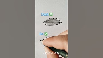 HOW TO DRAW LIPS|| Don