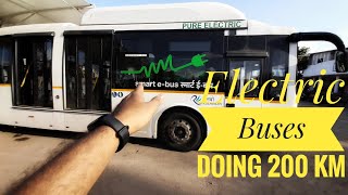 Electric Buses travel 200 km Range Electric Bus India // Pune Charging point for electric bus