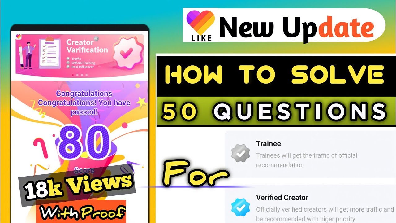 How To Get Verification Badge In Likee App | How To Slove 50 Questions For Likee App | verification