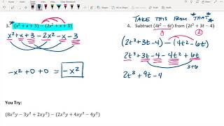 1.1 Operations with Polynomials (Add/Subtract/Multiply)