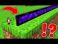 Jj and mikey build the smallest longest nether portal in minecraft maizen