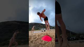 beach ball buoy trampoline! bouncing on the beach 🏝️🌊