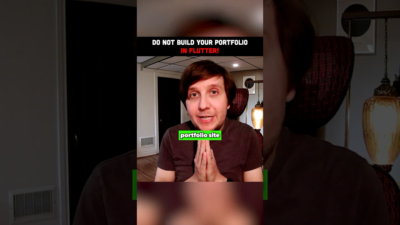 Do NOT Build Your Portfolio in Flutter...
