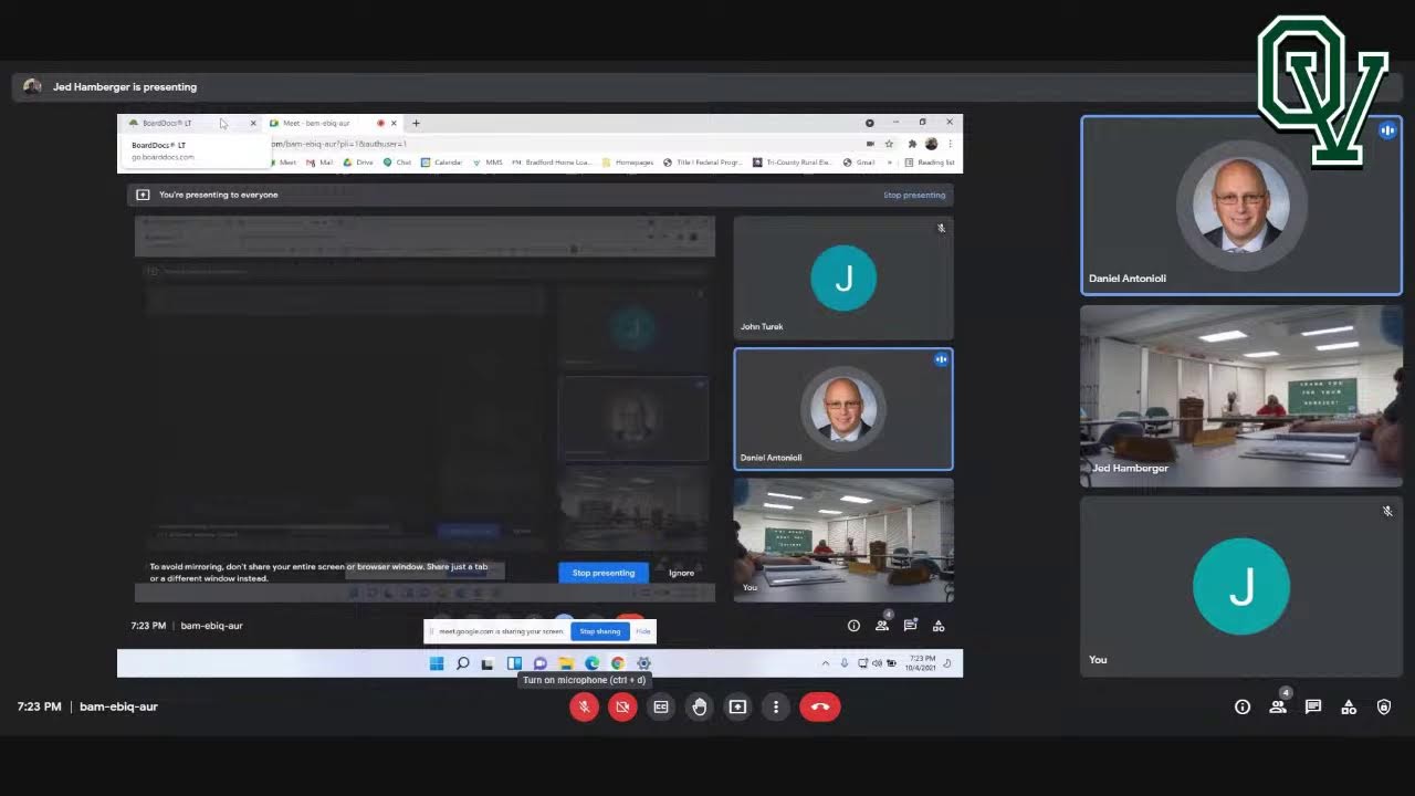 Oswayo Valley  Work Session