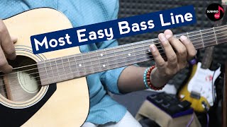 Download Lagu Easy Bass Lines On Acoustic Guitar | Dildara Ra One Guitar Lesson Intro MP3