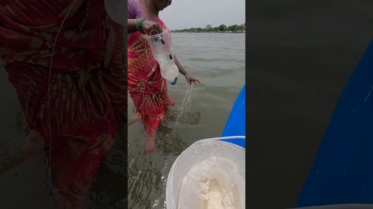 new method of fishing! no needed expensive fishing tackle 🤯 