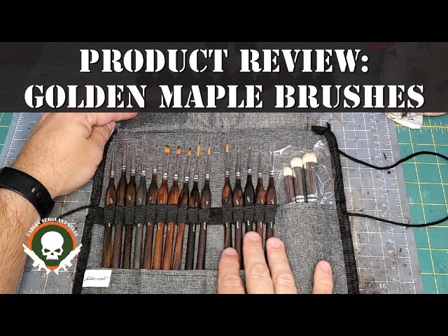 Golden Maple Dry Brush Miniature Painting Drybrush Set - 6PC