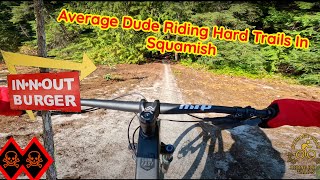 Average Dude Rides In Out In Squamish Bc - Double Black