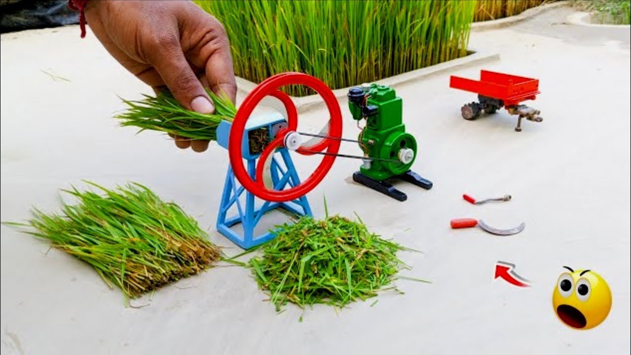 DIY chaff cutter machine part 1 | mini tractor | mini creative 