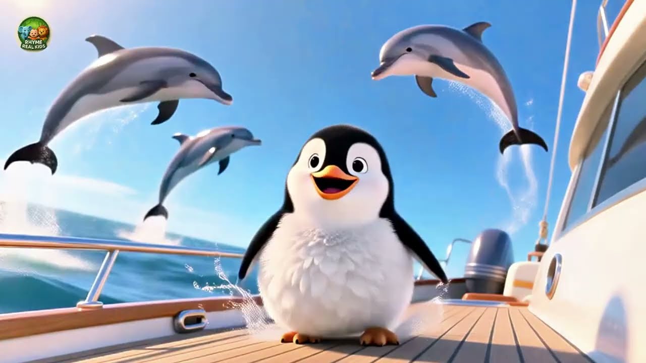 Baby Dolphin in the Water | Fun Ocean Animal Song for Kids | Nursery Rhymes in English