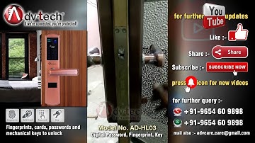 Advtech Handel Lock Model No  AD HL03 YT, Whatsapp Only :- 9654689898