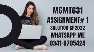 mgmt631 assignment 1 sp2022 mgmt6311