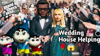 GTA 5; Franklin Happy To Help Wedding House 💒 For Kiara🌹 & Shinchan 💔Michael 😡 Ps Gamester