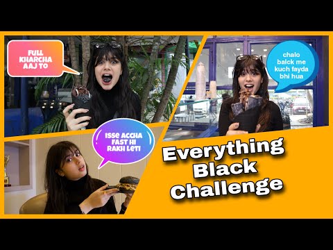 EATING ONLY BLACK FOOD FOR 24 HOURS 🍲 🖤|*VERY DIFFICULT*| RIVA ARORA