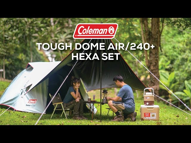 Coleman tough Dome air 240plus - YouTube