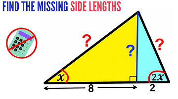 Olympiad Math | Can you find the missing side lengths? | #math #maths | #geometry