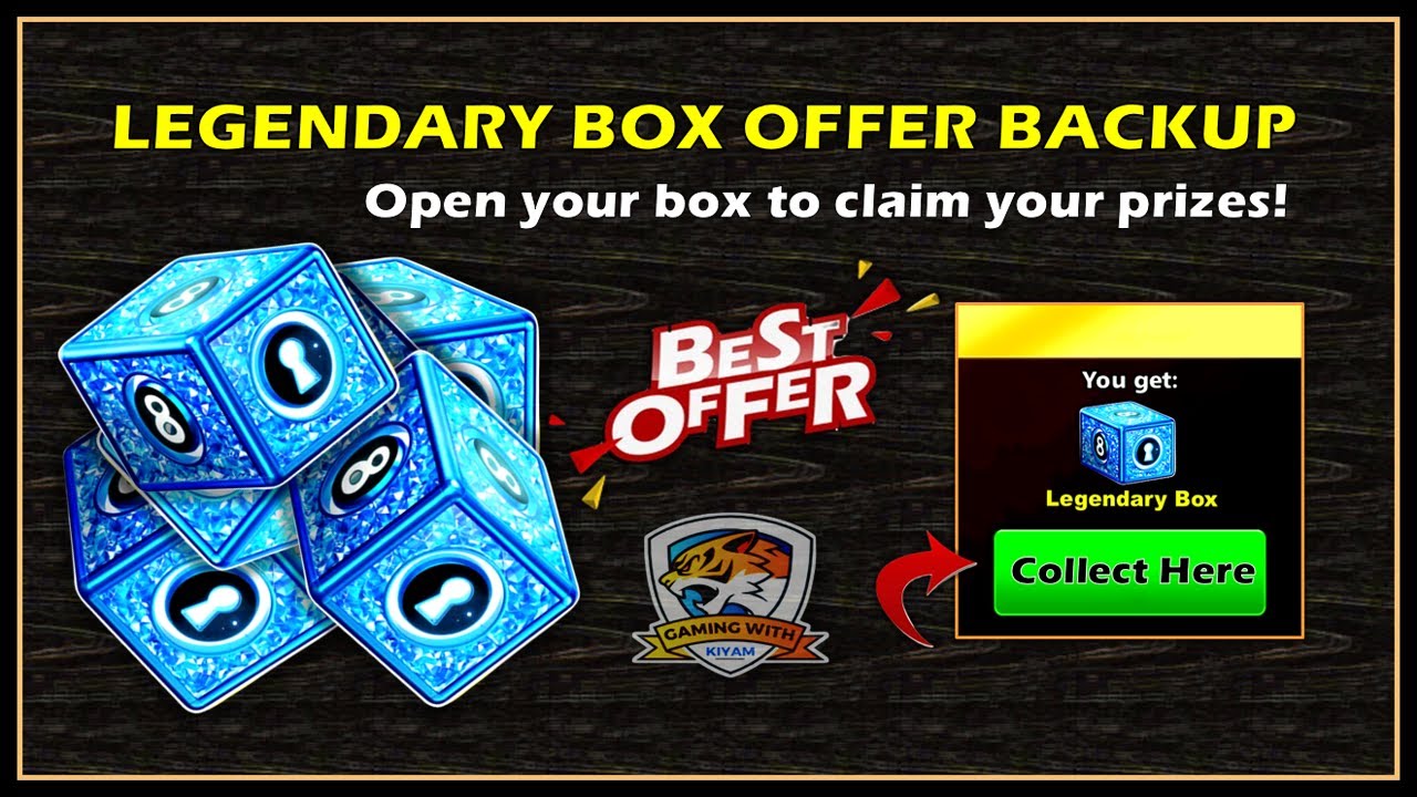 8 Ball Pool Legendary Box Reward Link 2022 - 8 Ball Pool Legendary Box Trick - YouTube