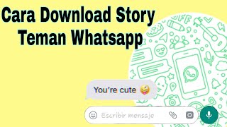 Cara Download Story Teman pada WhatsApp [TUTORIAL MENYIMPAN STORY WA]
