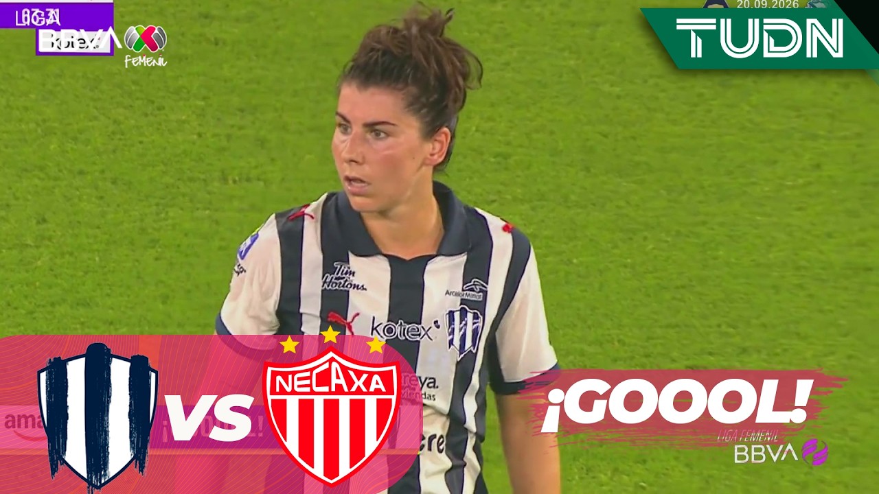 ¡Doblete de Lucía García! Rayadas 5-0 Necaxa | Liga MX Femenil - Jornada 8 Apertura 2026 | TUDN