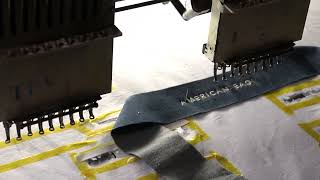 American Eagle embroidery text Design