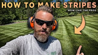 HOW DO YOU MAKE #STRIPES IN A LAWN?  Mow Like The Pros #01