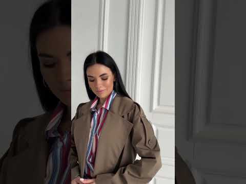 Идеальный актуальный легкий котоновый хлопковый тренч, плащ длинный женский, видео 1