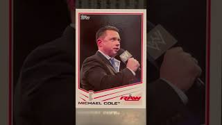 Michael Cole Announcer WWE RAW & Smack Down 2013 Topps wrestling card Fast talker listen to him now