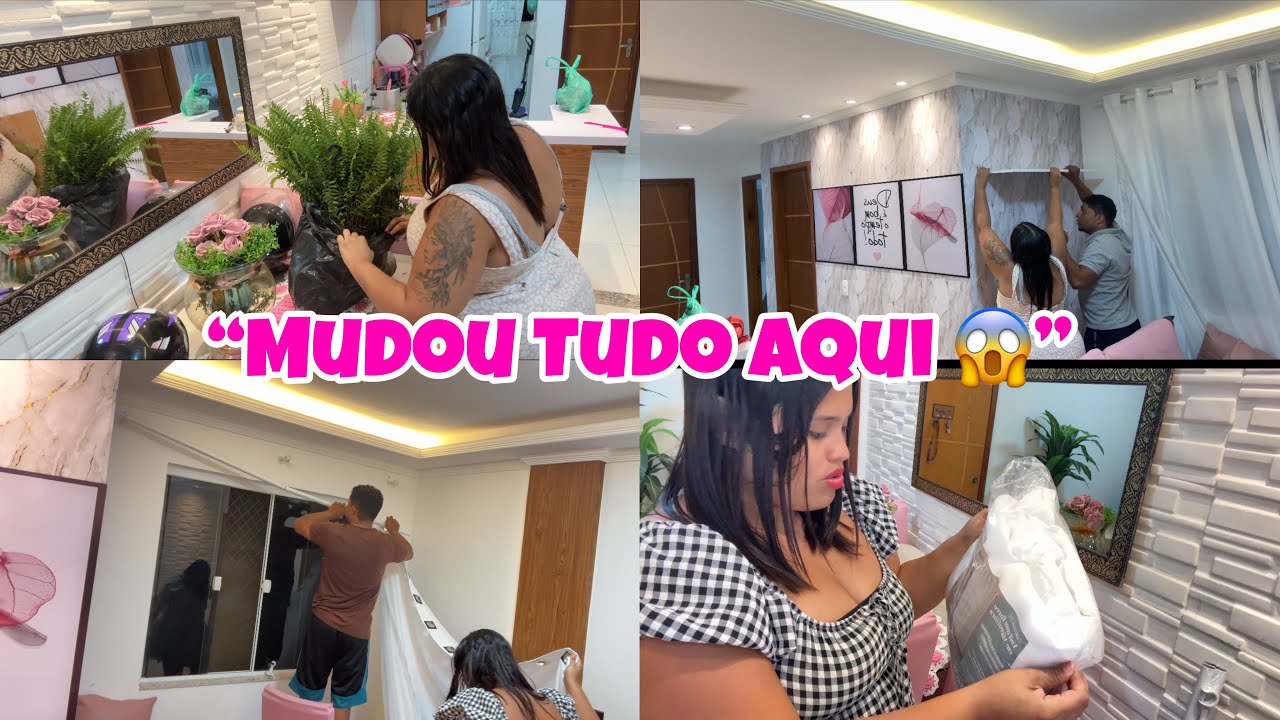 “Mudou Tudo Aqui na Sala 😱✨ | Compras + Organização do Quarto + Shopee”