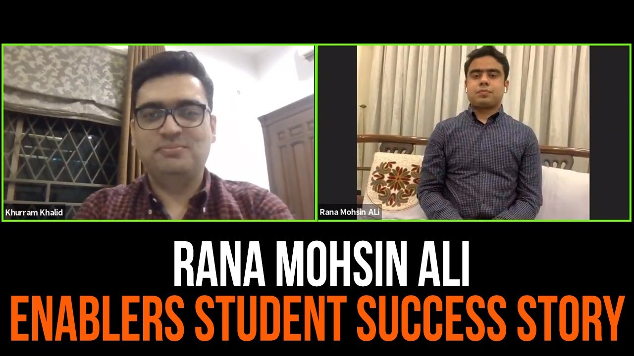 Rana Mohsin Ali | Enablers Student Success Story from Multan - YouTube